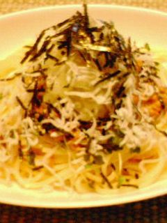 和風!おろししらすの納豆パスタ-レシピのメイン写真