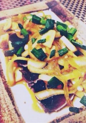 【10分】玉ねぎたっぷり♡鰹のタタキ-レシピのメイン写真