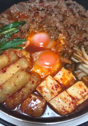 焼肉のタレで♥簡単プルコギ鍋-レシピのメイン写真