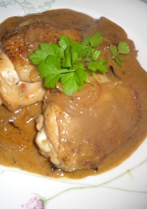 白ワインとクリーム風味のチキン-レシピのメイン写真
