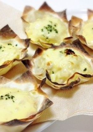 簡単☆余ったシュウマイの皮でポテトカップ-レシピのメイン写真