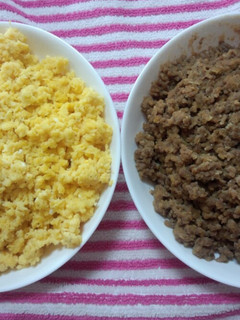 ☆おから入ヘルシー二色丼☆-レシピのメイン写真