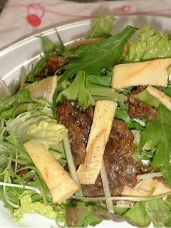 たけのこと焼肉のおかずサラダ-レシピのメイン写真