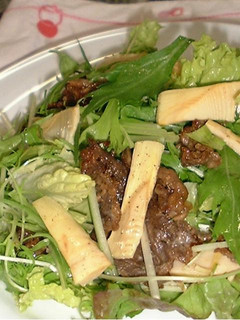 たけのこと焼肉のおかずサラダ-レシピのメイン写真
