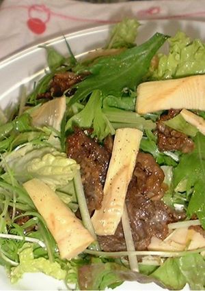 たけのこと焼肉のおかずサラダ-レシピのメイン写真