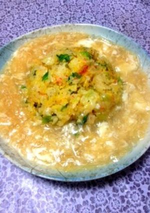 ちょ～簡単！白あんかけのパラパラ炒飯♪-レシピのメイン写真