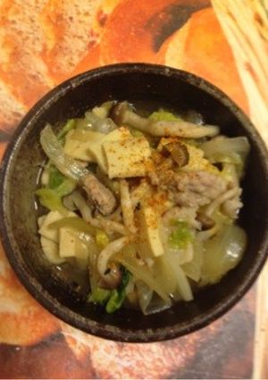 栄養満点!高野豆腐入り白菜と豚肉の煮物!-レシピのメイン写真