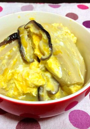 高野豆腐の卵とじ煮-レシピのメイン写真