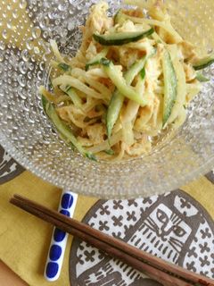 ツナ缶で!切り干し大根のカレーマヨサラダ-レシピのメイン写真