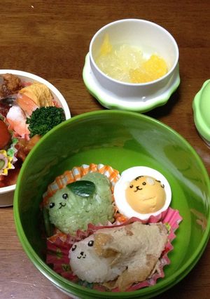 豆しば＆虎豆しば弁当（キャラ弁）-レシピのメイン写真