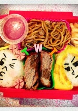 キャラ弁★LINE“ムーン＆ジェームス”-レシピのメイン写真