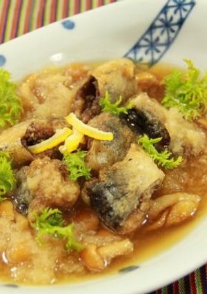 骨まで食べれる秋刀魚の揚げだし-レシピのメイン写真