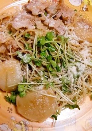 埼玉産カイワレ・蕪入りマルちゃん焼きそば-レシピのメイン写真