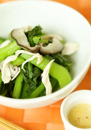 鶏ささみと小松菜の粒マスタードマヨ和え-レシピのメイン写真
