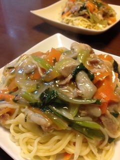 塩焼きそばを使って、長崎皿うどん風☆-レシピのメイン写真