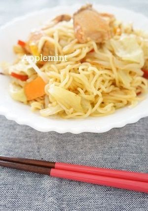 鮭のちゃんちゃん焼きそば-レシピのメイン写真