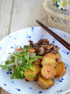 新じゃがと牛肉の甘辛炒め【作り置き】-レシピのメイン写真