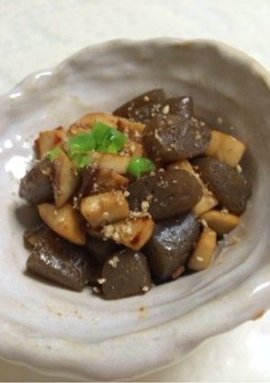 こんにゃくとエリンギのコロコロ炒め-レシピのメイン写真