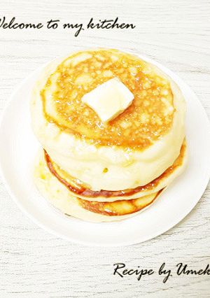 バナナとヨーグルトで✾もちふわパンケーキ-レシピのメイン写真