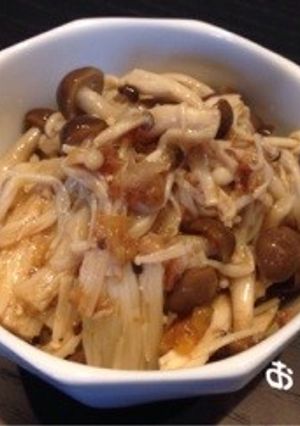 レンジで簡単❤️きのこの梅鰹ポン酢‼-レシピのメイン写真