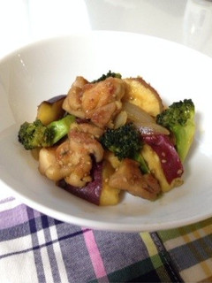鶏もものブロッコリー&さつまいも甘辛炒め-レシピのメイン写真