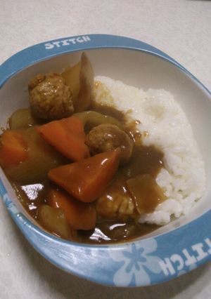 ミートボールカレー-レシピのメイン写真