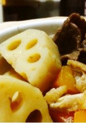 ほっこり♡れんこんの煮物-レシピのメイン写真