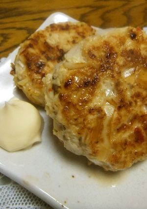 鶏ひき肉のピリ辛ハンバーグ-レシピのメイン写真