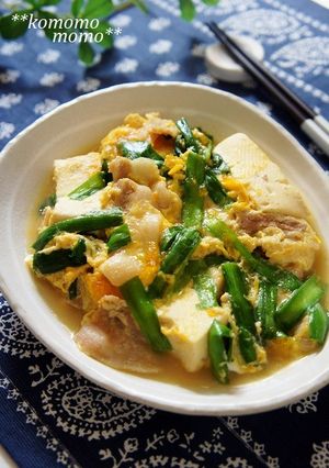 スタミナ満点！ニラ玉 肉豆腐-レシピのメイン写真