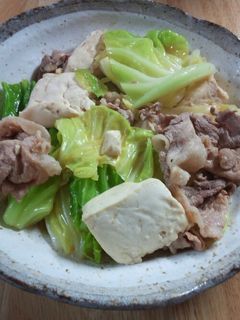 キャベツたっぷり☆肉豆腐-レシピのメイン写真