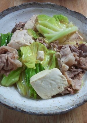 キャベツたっぷり☆肉豆腐-レシピのメイン写真