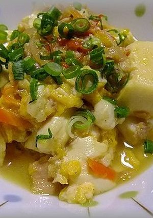 豆腐とツナの卵とじ-レシピのメイン写真