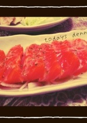 サーモンのカルパッチョ-レシピのメイン写真