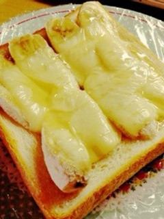 朝食に!バナナチーズトースト-レシピのメイン写真