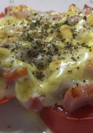 トマトとベーコンのマヨチーズ焼き-レシピのメイン写真