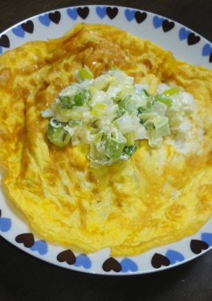 からしねぎマヨのせオム焼きそば-レシピのメイン写真