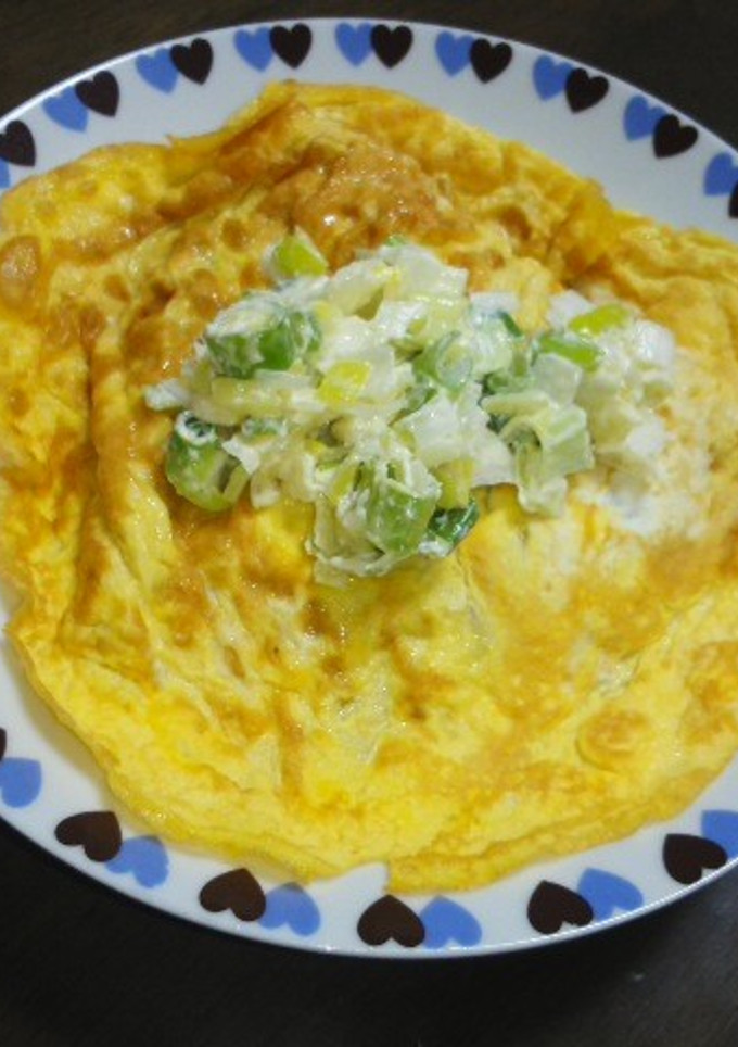 からしねぎマヨのせオム焼きそば-レシピのメイン写真