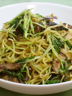 しば漬けと水菜の塩焼きそば-レシピのメイン写真