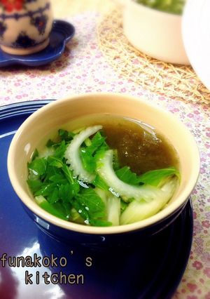 セロリの和風とろろ昆布スープ-レシピのメイン写真