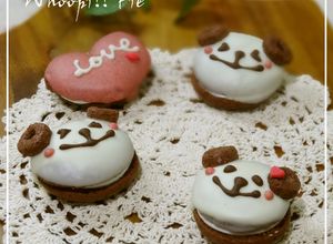 ＊バレンタインに♥クマ☆ウーピーパイ＊-レシピのメイン写真