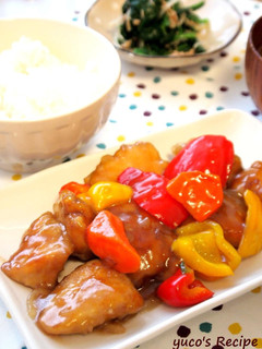 鶏胸肉と彩野菜の甘酢あんかけ-レシピのメイン写真