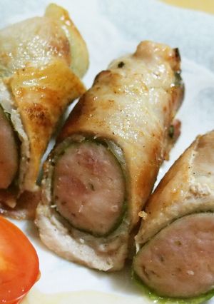 お弁当にも！ウインナーの豚肉大葉巻き-レシピのメイン写真