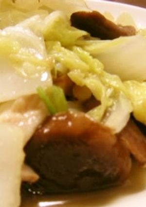野菜不足に白菜と椎茸の炒め物-レシピのメイン写真