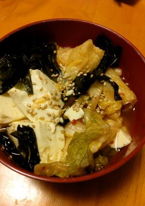 キムチと豆腐のコリアンスープ-レシピのメイン写真