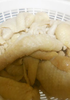 鶏皮の下ごしらえ-レシピのメイン写真