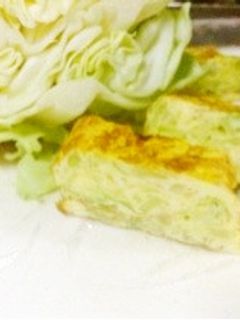 お弁当に♡キャベツ入り卵焼き-レシピのメイン写真