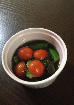 彩りもずく-レシピのメイン写真