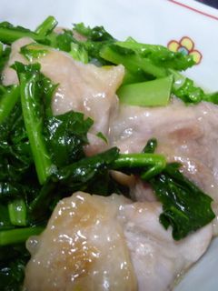 ☆鶏肉と菜の花の炒め物☆-レシピのメイン写真
