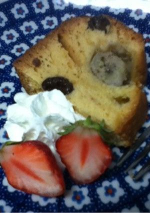 バナナとレーズンの簡単ケーキ♪-レシピのメイン写真