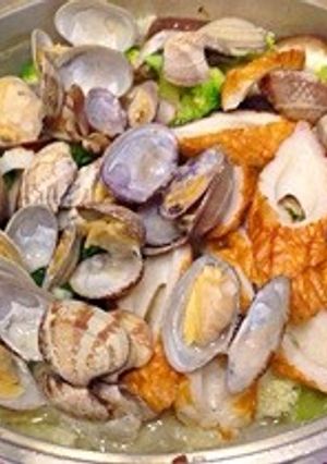 アサリと野菜とちくわのスープ鍋-レシピのメイン写真